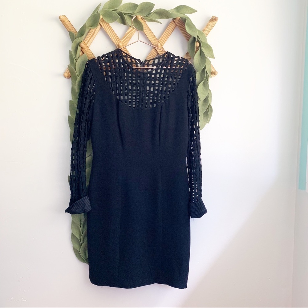 LianCarlo Black Mesh Dress
